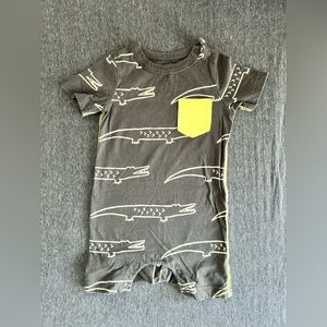 Tea collection alligator romper